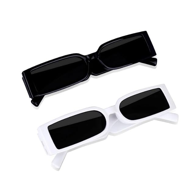 😎 Retro Rectangular Sunglasses | MC Stan Style Candy Frame Shades | UV400 Protected Small Frame Glasses for Men & Women | Trendy Driving Eyewear-image-5