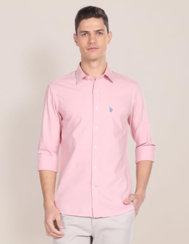 Image of U.S. Polo Assn. Men's Solid Regular Fit Shirt