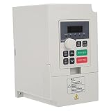 Aramox Vektor-Frequenzumrichter ABS-Frequenzantrieb V F und PID-Schutzfunktionen mit Automatischer Anpassung Für die Motordrehzahlregelung in Industrieanlagen (H100-0.4S2-1B einphasig AC220V)