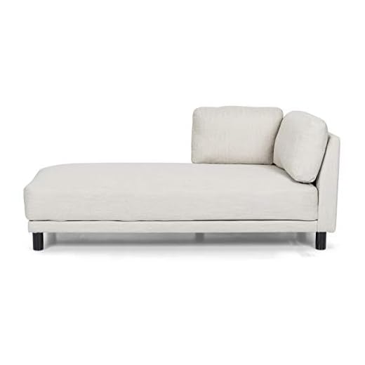 Christopher Knight Home Hyland Chaise Lounge, Fabric, Beige + Black
