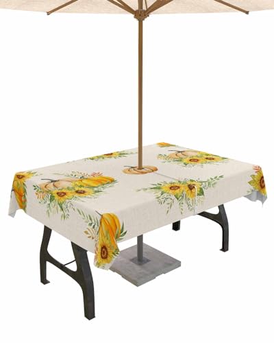 ARTSHOWING Thanksgiving Outdoor Tablecloth 54