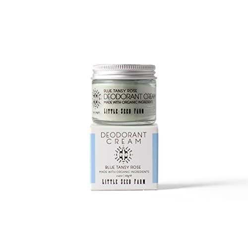 Little Seed Farm All Natural Deodorant Cream - Blue Tansy Rose - Aluminum Free Deodorant for Women or Men, Net Wt. 2.4oz | 68g - Image 10
