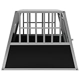 vidaXL Hundetransportbox Doppeltür 94x88x69 cm Hundebox Reisebox Transportbox