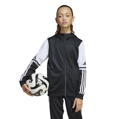 adidas Unisex Kids Squadra25 Hoody Kids Sweatshirt black/white 5-6 Years