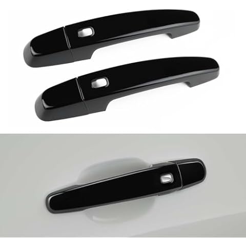 DLOVEG Exterior Door Handle Cover Compatible for 2016 2017 2018 2019 2020 2021 2022 2023 2024 Chevy Camaro Accessories Door Handle Protector Trim (Glossy Black) Cover