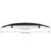 HECASA Trunk Spoiler with 3RD LED Brake Light Compatible with 2016-2021 Honda Civic EX-L EX LX Sport Sedan 4-Door Rear Lid Wing Painted Black Plastic