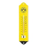 Borussia Dortmund Thermometer Innen und Außen, Wandthermometer BVB 09