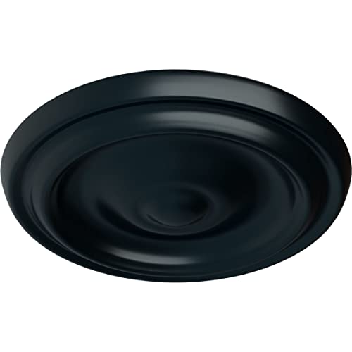 Image of 9 5 /8 inchOD x 1 1 /8 inchP Maria Ceiling Medallion (Fits Canopies up to 1 3 /4 inch), Hand-Painted Night Shade