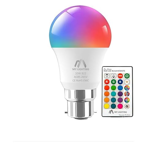 My Lighting 10W RGB LED Bulb with Remote Cover