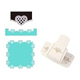 Jesscasday Kompakte Prägeetikettenmaschine, Randstanzmaschine für Zuhause, Schule und Büro, Papierschneider, Basteln, Etikettendrucker