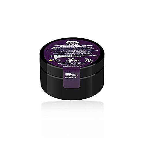 SOSA Colorante en polvo Morado/violeta sintetico - Hidrosoluble - Tarro 70grs - Uso alimentario