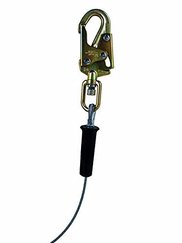 Frontline Rpg70 Cable Single Leg 70' Srl With Steel Snap Hook End | High Impact Strength Polymer | Nearly Indestructible | Includes A Swivel Anchorage Eye | Osha And Ansi Compliant | (1 Pack, Rpg70) #TOP2