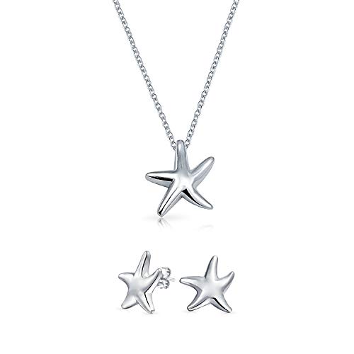 Colgante de estrella de mar plata esterlina joyas océano Hawái mujer