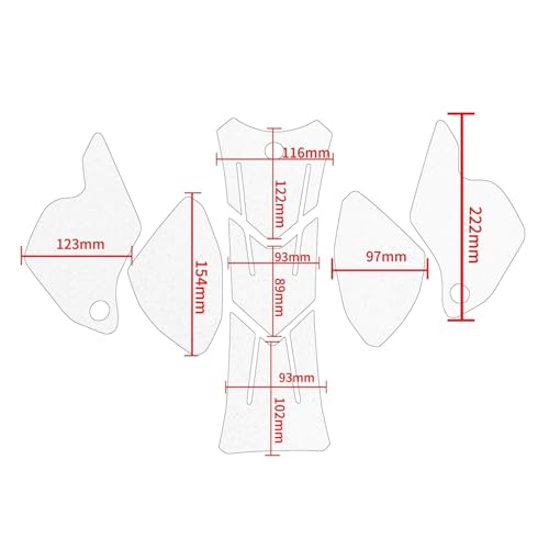 Réservoir autocollant antidérapant pour Panigale V4 protections latérales - 5