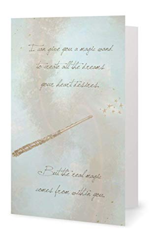 Smiling Wisdom - Harry Potter-Themed I Believe In You Greeting Cards And Matching Keepsake Gift - Teenage Women (Hermione Wand) #TOP2