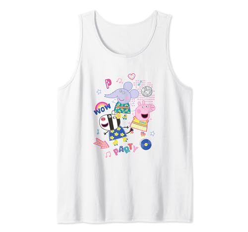 Peppa Pig Disco Party cadeau d'anniversaire débardeur coloré pour enfant