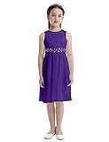 2 Lage Kleid,Top Chiffon Schicht und 1 Futter. Schön und stilvoll,es lässt Ihr Mädchen eine anmutige Prinzessin sein.