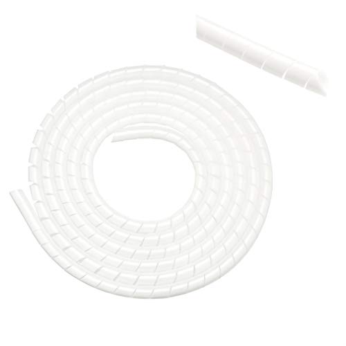 Amazon Basics Kabelkanal, ideal zur Kabelführung und zum Schutz der Kabel vor Haustieren, 2.5 m, weiß