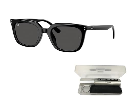 Ray-Ban RB4439D Sunglasses Bundle: RB 4439 D 901/87 Black/Dark Grey Polyamide Standard and Eyewear Cleaning Kit2