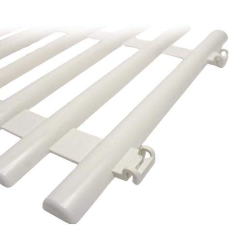 Image of Wonderland 4Pcs Outdoor Garden Fence Border| 1.7 feet Garden Edging Fence | 6.9 feet Coverage Plastic Garden Picket Fence Panel| Decorative Fencing for Pathway, Yard, Lawn|Picket Fence with Spikes