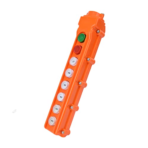 Qqmora Télécommande de Grue, Manchon de Joint en Caoutchouc étanche à la Pluie, compatibilité étendue, opération Facile 220 V/500 V, boîte à Boutons de Levage, boîtier ABS pour équipement Cover