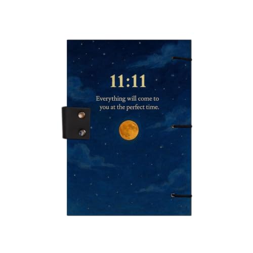 Image of Blue 11:11 Diary Notebook 7x5 Inch 160 Pages Unruled Journal for Writing