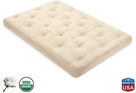 6 Inch Organic Cotton Mattress Twin by Comfort Pure