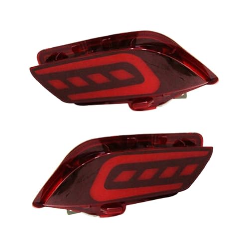 YMYYQW Antinebbia posteriore Lampeggiante per auto 2 pezzi per Vios 2016 2017 2018 LED riflettore lampada fendinebbia posteriore paraurti luce luce freno