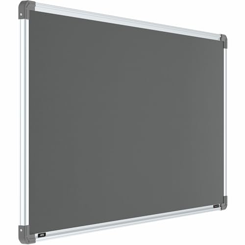 Image of Scholar Art Metis 2x4 Feet Bulletin Notice Board for Study Table & Kids Room | Vibrant & Versatile Crape Cloth + High Density Soft Board for Pinning Photos, Sticky Notes & Reminders (Grey)
