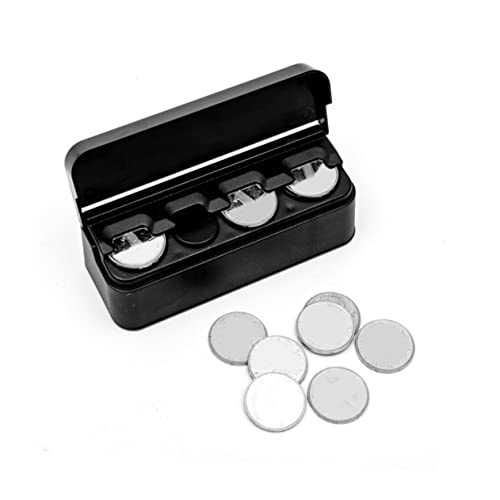 Caja plástica organizadora para monedas portátil miniatura 4