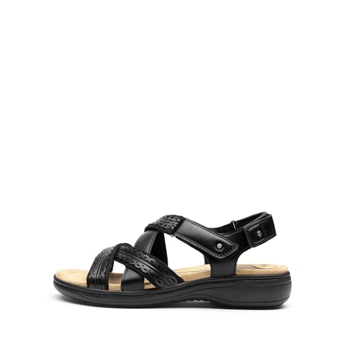 Image of DREAM PAIRS Women's Arch Support Sandals Comfortable Open Toe Dress Flats Walking Sandals For Summer