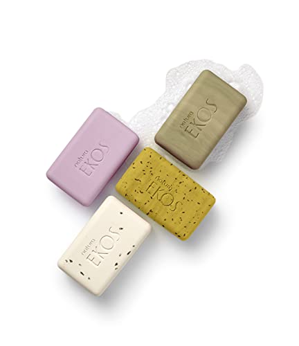 NATURA - Ekos Exfoliating and Creamy Soap Set - Aai, Maracuja, Castanha, Andiroba - 100% Vegan - Cruelty- - 4 x 100g - Image 2