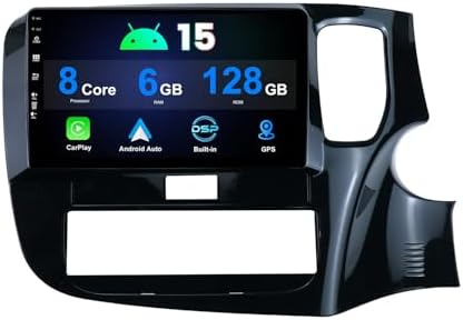 10" IPS 2 Din Android 15 Car Radio Suitable For Mitsubishi Outlander 2017-2021 - [6G+128G] - [Built-in Carplay+DSP+GPS Navi ] - Camera+Mic - SWC 4G WiFi AUX DAB BT RDS Head Unit