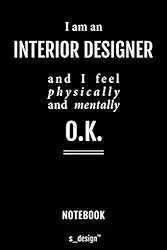 Notebook for Interior Designers / Interior Designer: awesome handy Note Book [120 blank lined ruled pages]