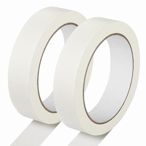 2 Pack White Painters Tape - 1 Inch Wide