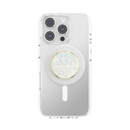 Image of PopSockets Phone Grip for MagSafe, Magnetic Holder, Phone Stand, Enamel - Enamel Opal