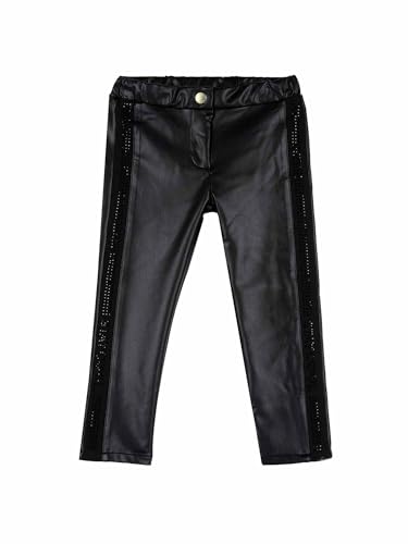 Pantalon noir Chicco 0900868400000 en coton stretch pour bébé