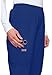 Cherokee Women's Workwear Elastic Waist Cargo Scrubs Pant, Galaxy Blue, Medium