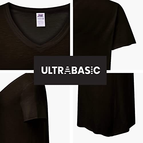 Ultrabasic Donna Maglietta con Scollo a V Mamma