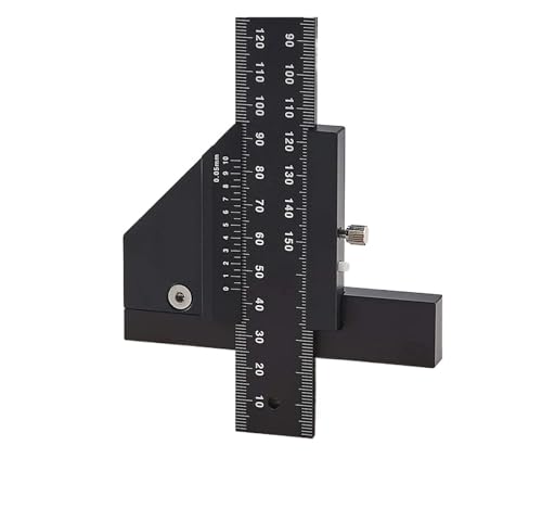 CCKUYT Depth Gauge Aluminum Alloy T-Ruler Measuring Tool