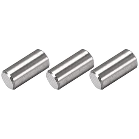 METALLIXITY Dowel Pin (12x25mm) 3Pcs, 304 Stainless Steel Shelf Support Pegs Pin Fastener Elements - for Metal Devices, Furniture Installation, Industrial, DIY Cover