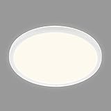 Ultra schlank: dank neuester LED-Technologie, ist diese Wohnzimmerlampe extrem flach (nur 3 cm) und sorgt somit für eine schlichte Eleganz - die hohe durchschnittliche Lebensdauer liegt bei ca. 25000 Stunden