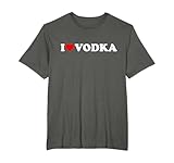 I Love Vodka - Corazón Camiseta