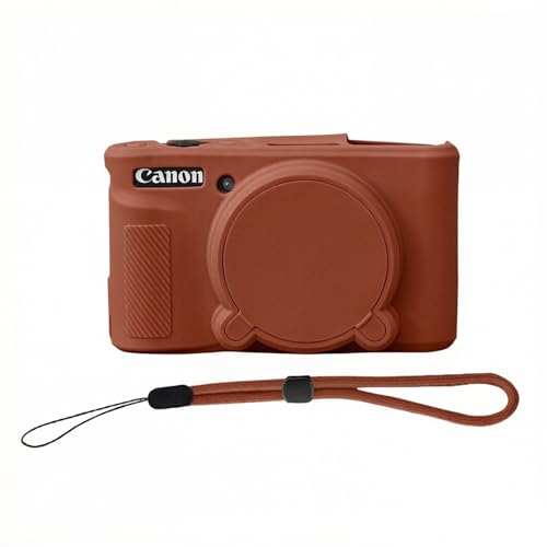 Funda silicona para Canon PowerShot SX740 HS color marrón miniatura 1