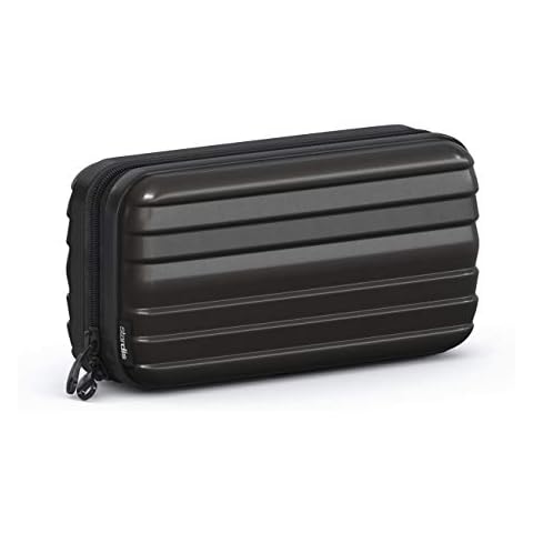 stardis Cosmetic Bag Hard Shell Toiletry Bag Women Men Toiletry Bag in Case Shape Flight Beauty Case Waterproof Mini Case Look Wash Bag for Women, Men, Children, deep Black, Toiletry Bag Cover