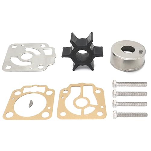 Image of 3T5-87322 Water Pump Impeller Service Kit for Mercury Marine & Tohatsu Nissan 40 50 HP Outboard Motor Replacement 3T5-87322-3 3C8-87322-3