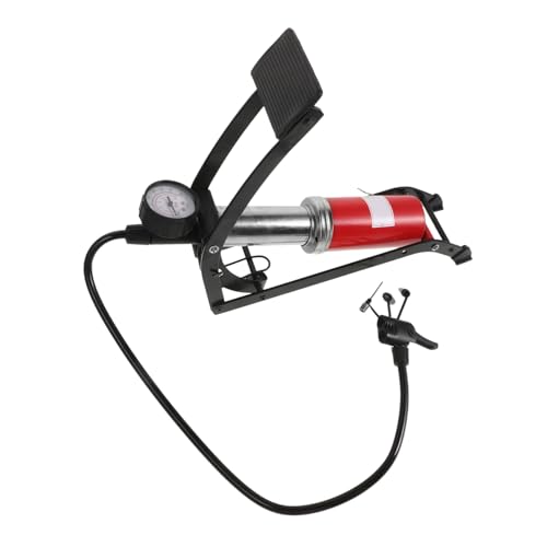 Cabilock 1Pc Multifunction Foot Pump for High Pressure Inflator with Barometer Pump for Vehicles Motorcycles Bicycles Balls and Inflatable Beds