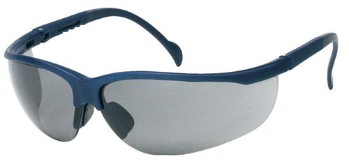 Liberty Glove & Safety BU1717G ProVizGard Magnum Protective Eyewear, Gray Lens, Blue Frame (Case of 12 Pairs)