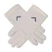 Master's Square Hand Embroidered Cottton Masonic White Gloves