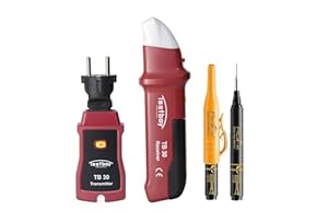 Testboy Aktionsset TB 30 Sicherungsfinder mit PICA Tieflochmarker (präzise Zuordnung von Leitungsschutzschaltern, kontaktloser Spannungstester, optische und akustische Anzeige), Rot/Schwarz